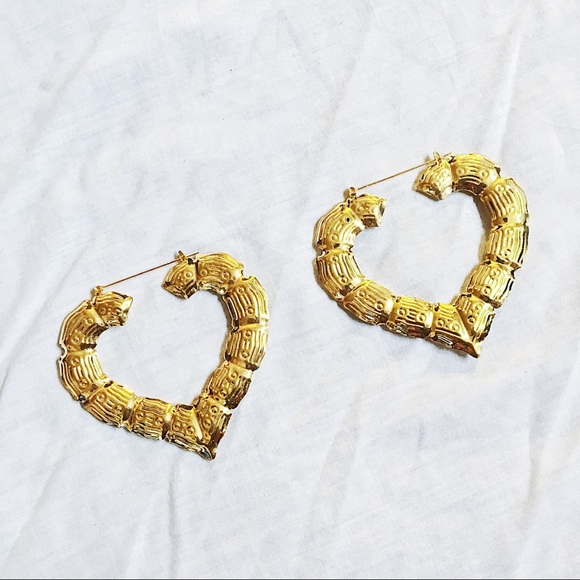 Jewelry | Heart Shaped Bamboo Earrings | Poshmark Jewelry | Heart Shaped Bamboo Earrings | Poshmark